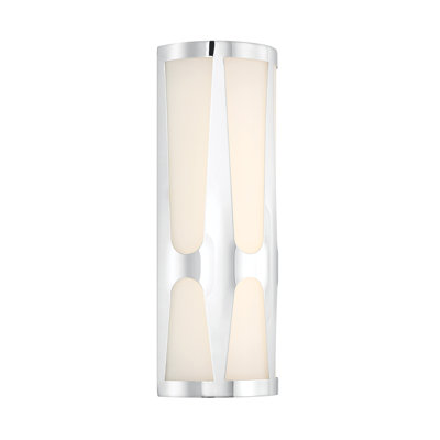 Eriika 2 Light Polished Chrome Sconce