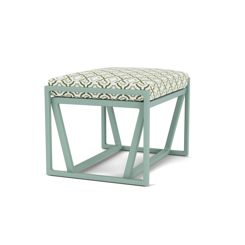 Summit Outdoor Ottoman, Sea Glass, Savannah Green