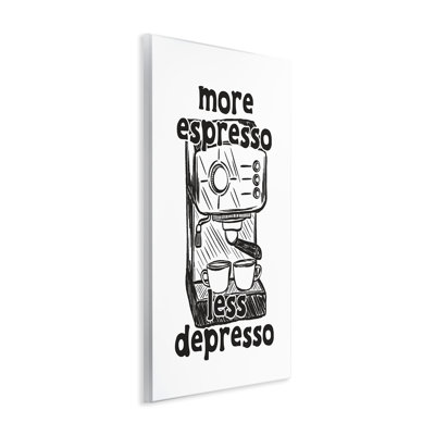 More Espresso Less Depresso Wall Plaque, design by JJ Design House LLC