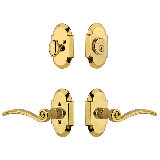 Nostalgic Warehouse Cottage Entry Set with Swan Lever