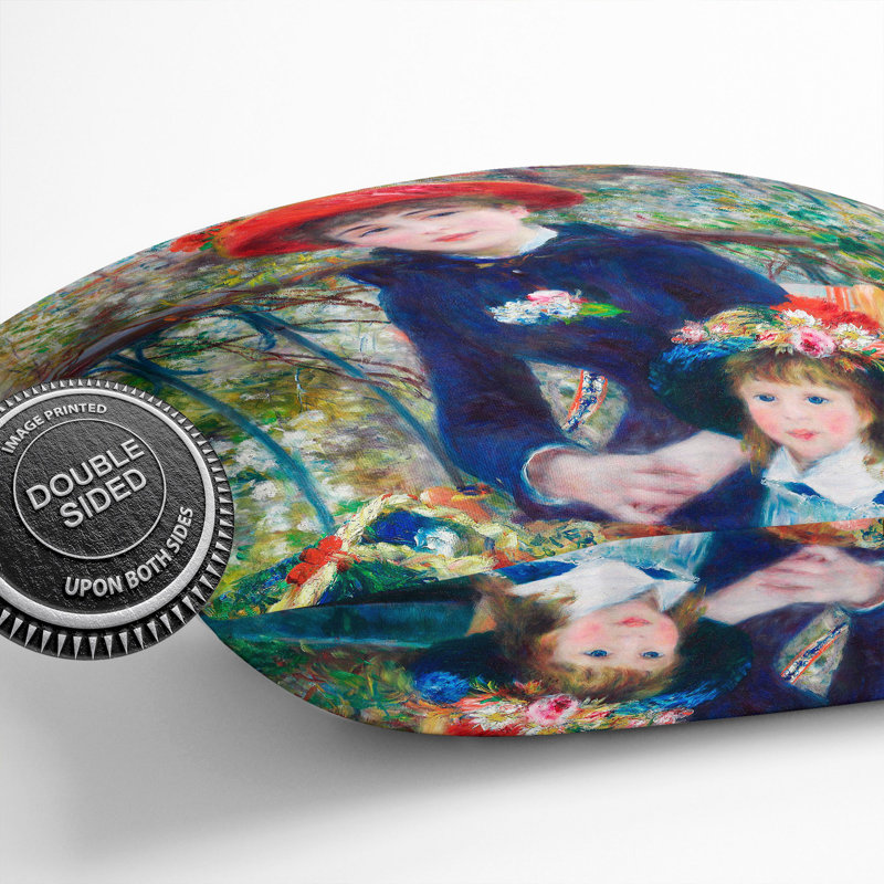 Two Sisters Square Throw Cushion, 40cm H x 40cm W x 15cm D