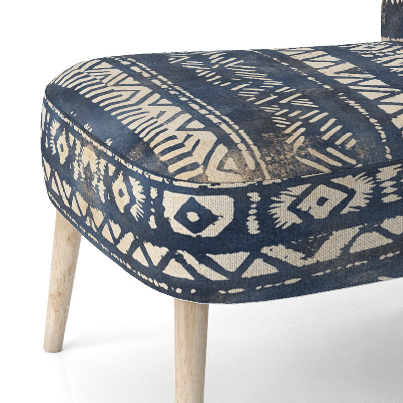 Chaise d'appoint Abstract Boho, Side Chair Armless