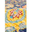 Oushak Camouflage Area Rug in Blue