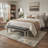 Lucchesi Aura Modern Abstract Machine Washable Brown / Grey / Beige Indoor Area Rug with Non-Slip Backing-1569260958