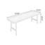 Bureau rectangulaire en bois massif noyer-362968848