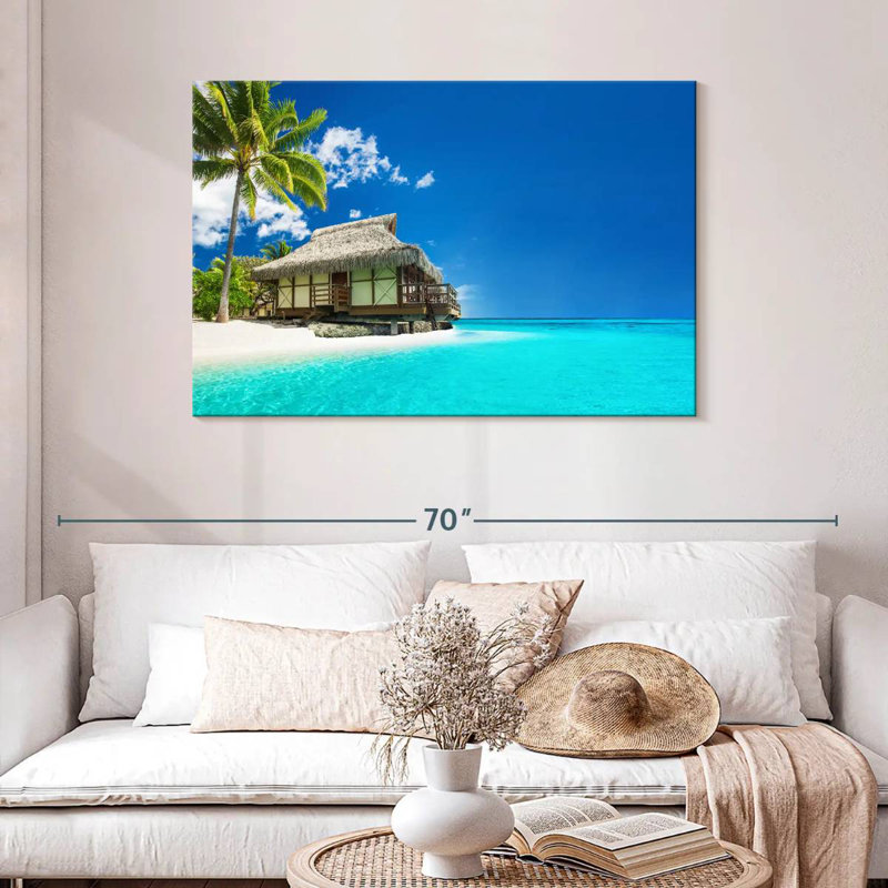 Tahard tropical de Tahiti, H 30 po x l 45 po