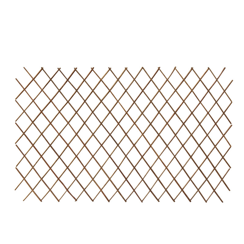 Treillage extensible en bois de saule, H 48 po x l 72 po x P 1 po