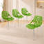 Chaises d'appoint empilables avec dossier à découpes florales et pieds en acier inoxydable - sièges de cuisine, de restaurant ou de banquet modernes-129509129-21376064