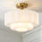 Karlita 2 - Light Drum Glass Schoolhouse Kitchen Island Pendant Light