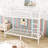 Metal Bunk Bed With Guardrails And Ladder-417150161-417149999