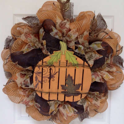 Couronne en citrouille 24 po