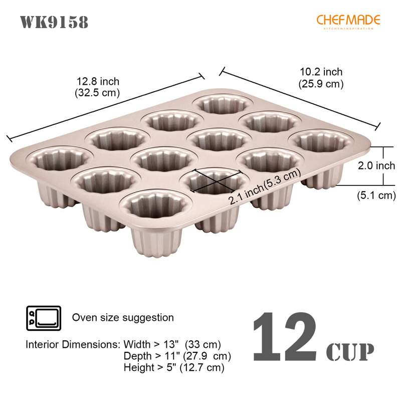 Moule à gâteau muffin à 12 cavités