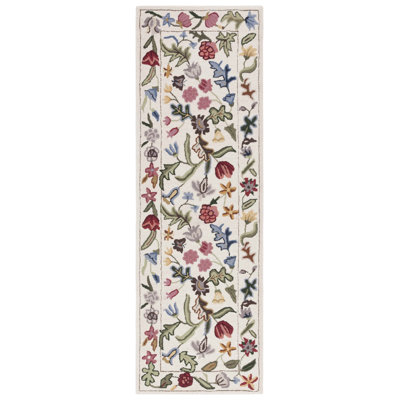 Jamaine Hand Tufted Wool Floral Rug
