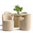 4 - Person Dining Table Sets With 52'' Solid Round Table & 4 Upholstered Chenille Swivel Chairs-1945192704-1920671257