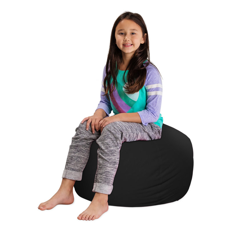 Housse pour fauteuil à billes Kids, Moyen - 27 po, Noir uni