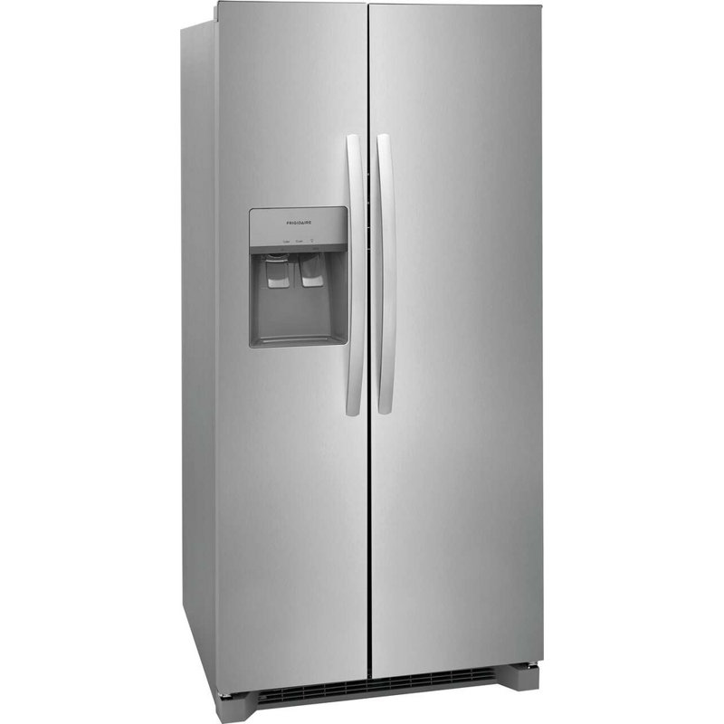 Frigidaire 22,3 pieds cubes Pi. Réfrigérateur côte à côte 33 po à profondeur standard, Acier Inoxydable