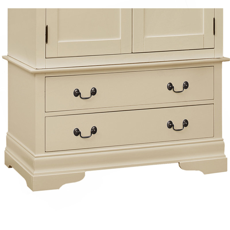Armoire élégante beige traditionnelle, Beige
