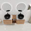 Meuble-lavabo mural 60 po avec lavabo d'art en céramique et 1 tablette de rangement, porte à fermeture en douceur, emballage KD, contreplaqué-998368138
