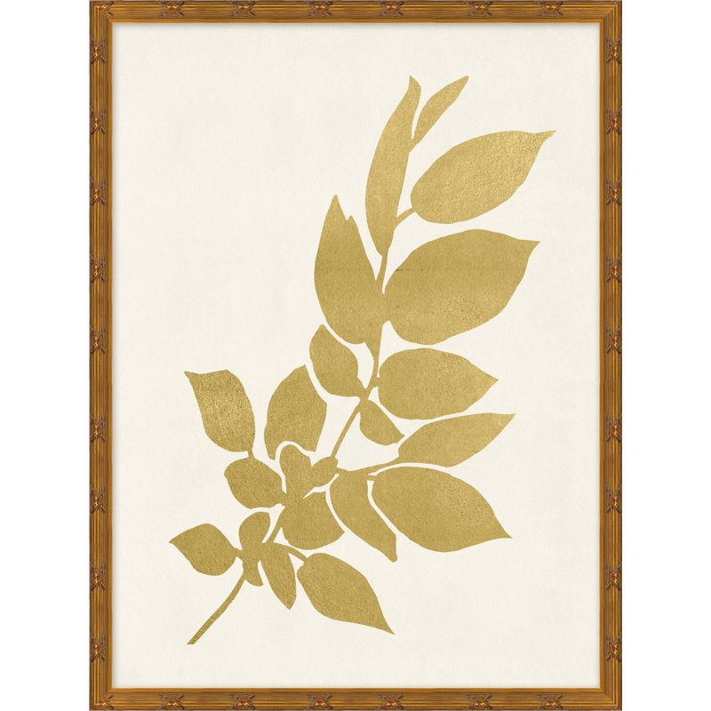 Gold Botanical 5 Print by Lillian August