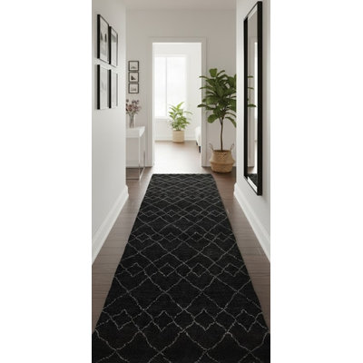 Tapis de couloir Charcoal Tribal