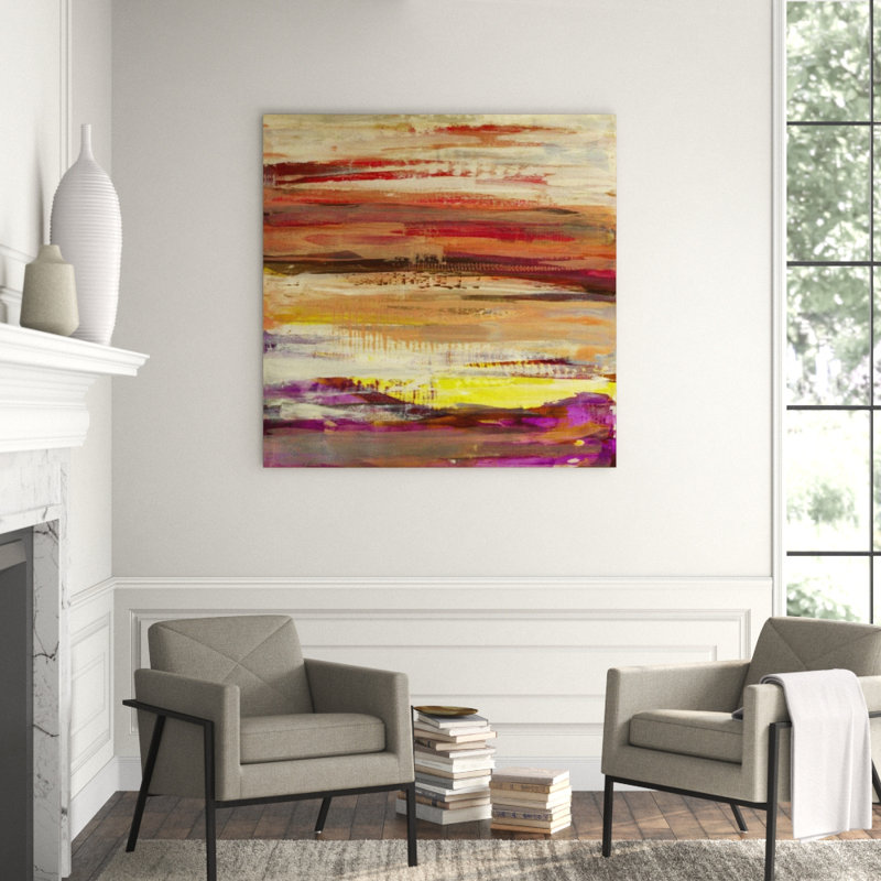 Pomegranate IV Painting by Maeve Harris, 54" H x 54" W, Outdoor