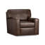 Fauteuil pivotant en cuir Yosef-102238336