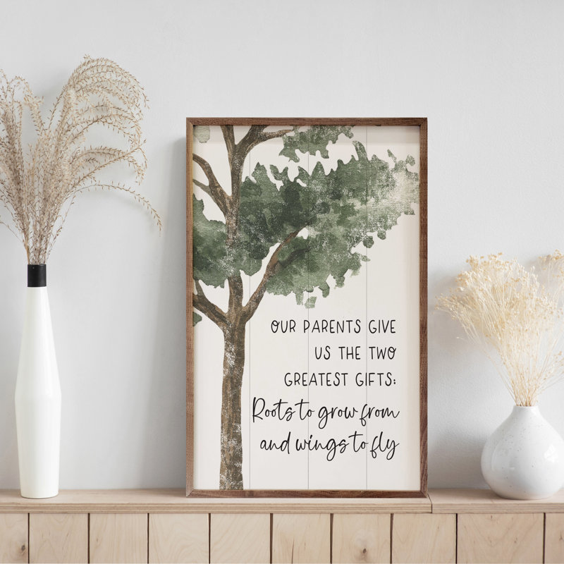 Arbre à racines et ailes blanc, H 36 po x l 24 po x P 1 po