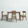 Caveney Wood Dining Set with Rectangle Table and Chairs