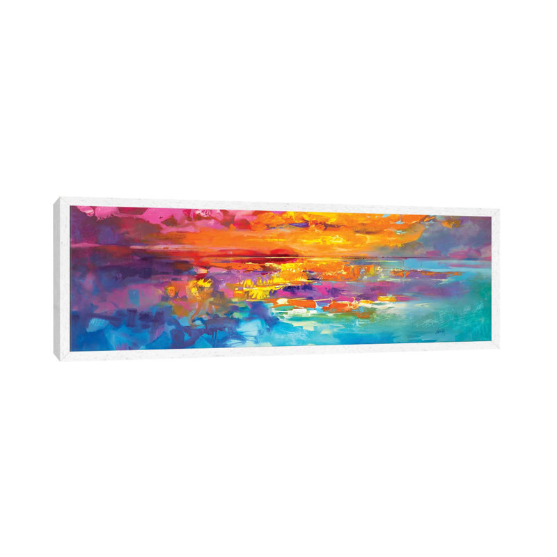 Spectrum Sunrise by Scott Naismith - Panoramic Print on Canvas, 121.92 cm H x 40.64 cm W, White Floater Framed