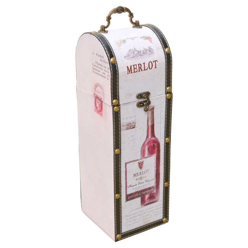 Acevedo Tabletop Wine Bottle Rack in Pink