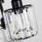 3-Light 11.8" Modern Flush Mount Ceiling Light Fixture With Clear Crystal Glass Shades-376063182