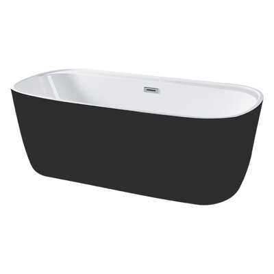 59'' x 30'' Freestanding Soaking Acrylic Bathtub