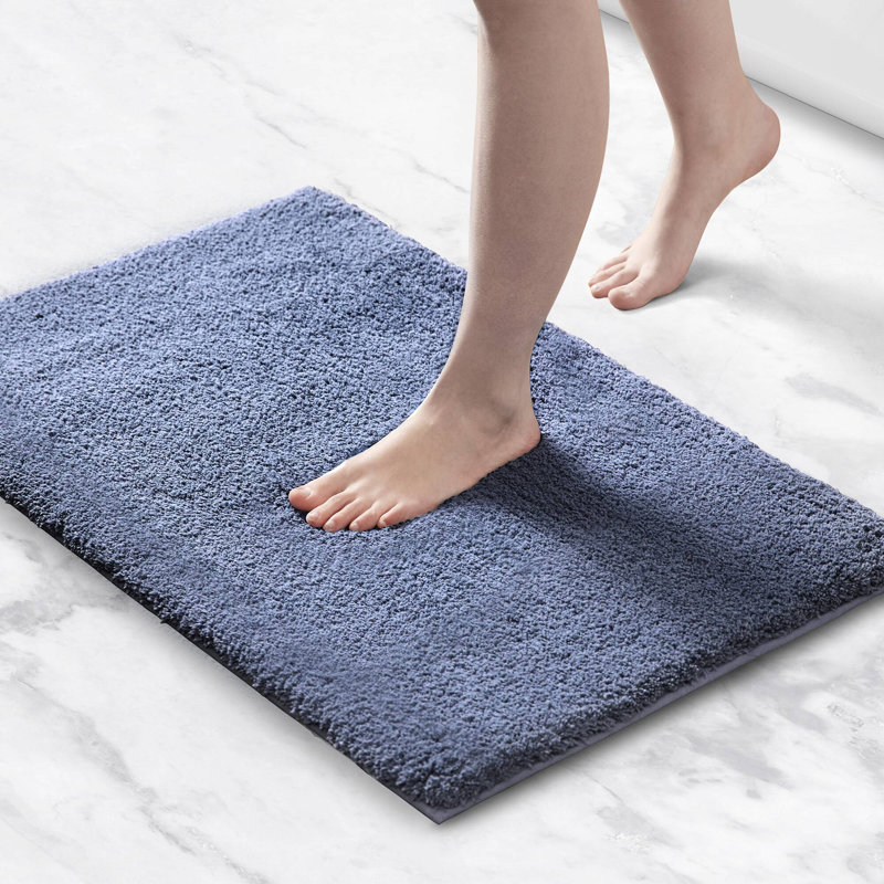 Tapis pour salle de bain Marshmallow, Rectangle - 76 cm L x 51 cm l, Marine