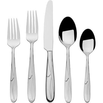 Stainless Steel Flatware Hostess Serving Utensil, 65 Piece Set, Silver