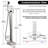 Free Standing Tub Faucet Floor Mount Tub Filler Bathroom Faucet Single Handle with Hand Shower-109469640