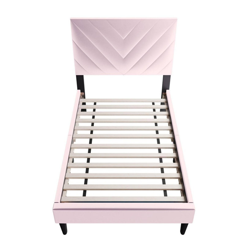 Lit simple, Rose clair