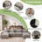 Adonia 154" Oversized U Shaped Sectional Sofa, Comfy Cloud Couch Deep Sectional Sofa with Ottomans for Living Room-1806789316