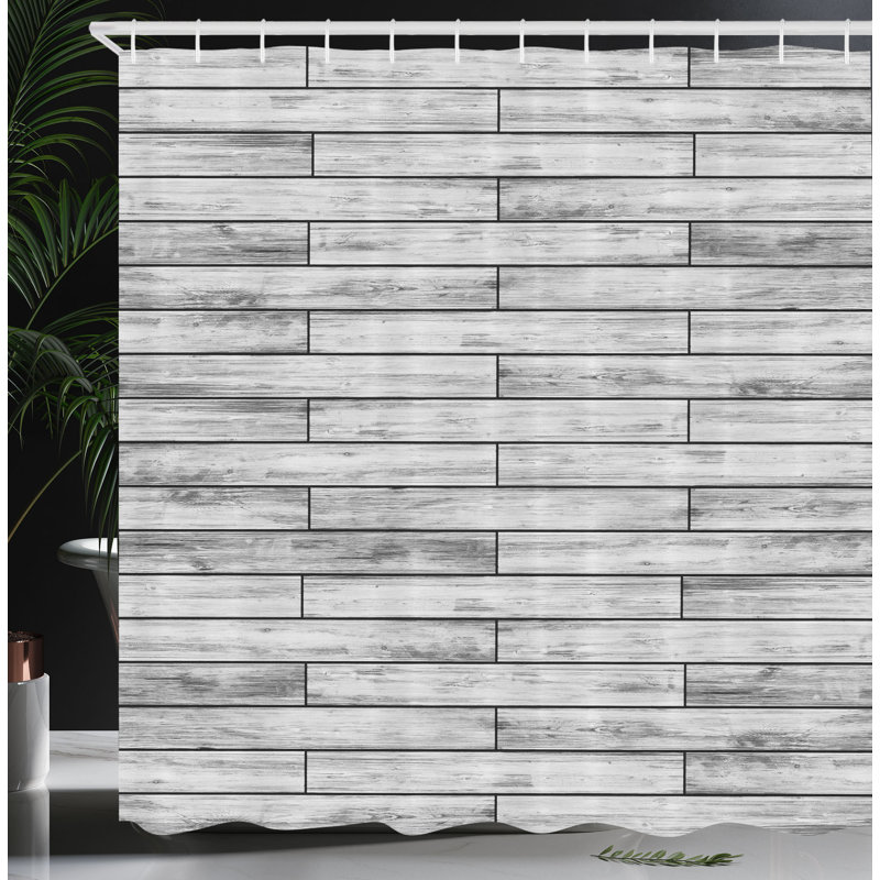 Shower Curtain with Hooks Included, 84"H x 69"W