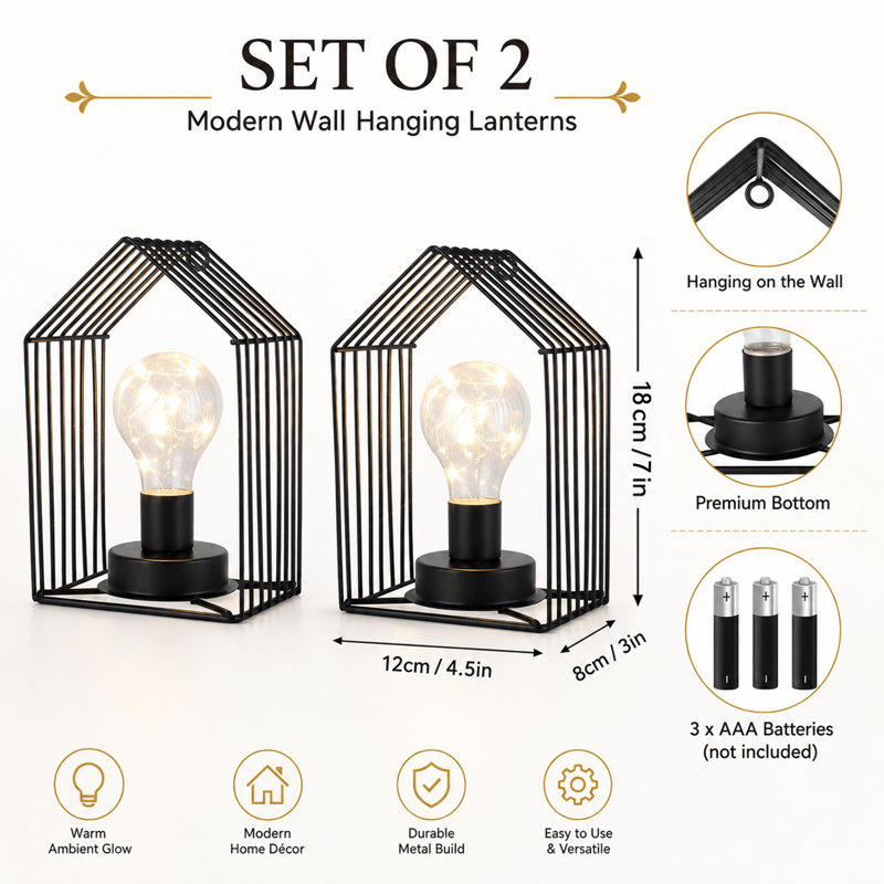 7'' Battery Powered Outdoor Table Lamp