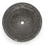 Lavabo de salle de bain vasque circulaire en verre trempé noir clair 17 po Moonshell - Collection Clearview-129910054