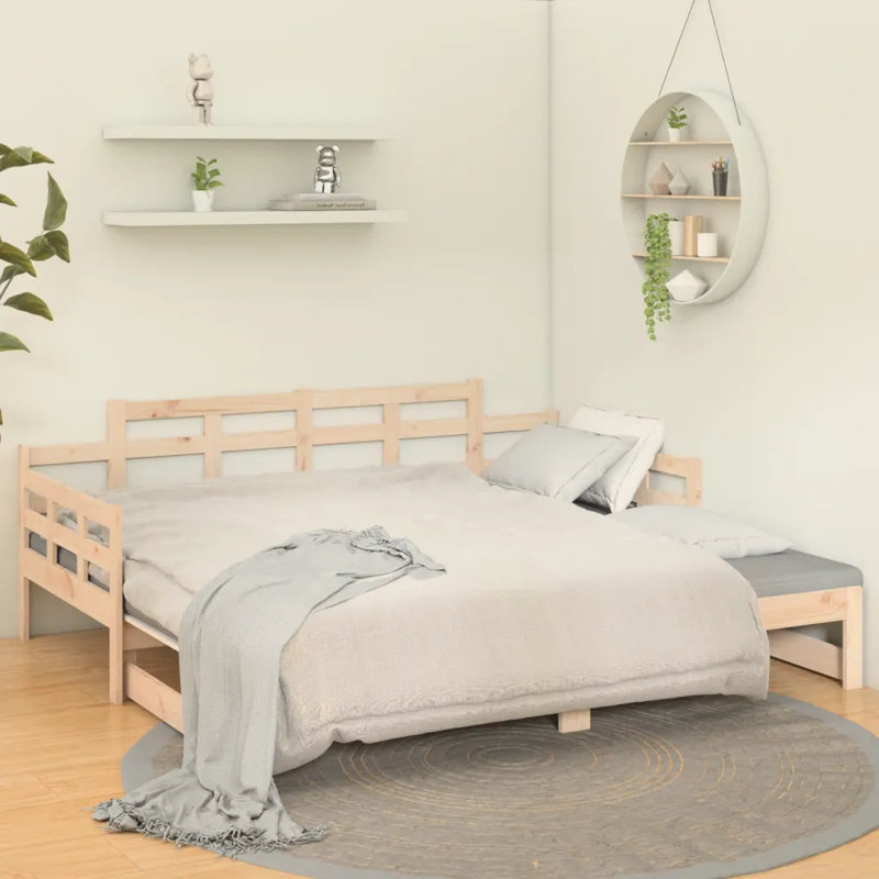 Overby European Single (90 X 200cm) Solid Wood Bed, White
