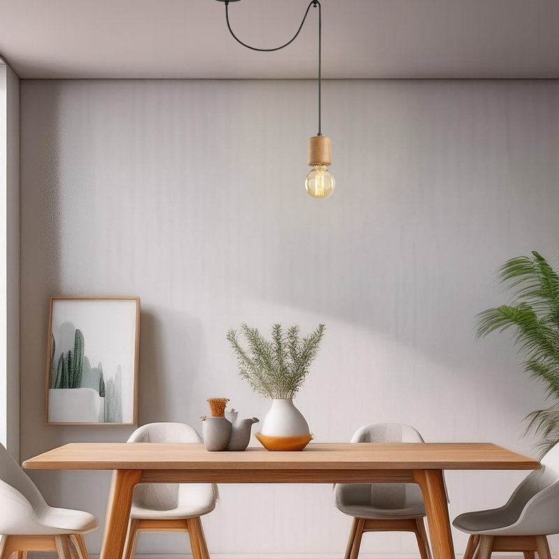 Luminaire suspendu simple à hauteur réglable
