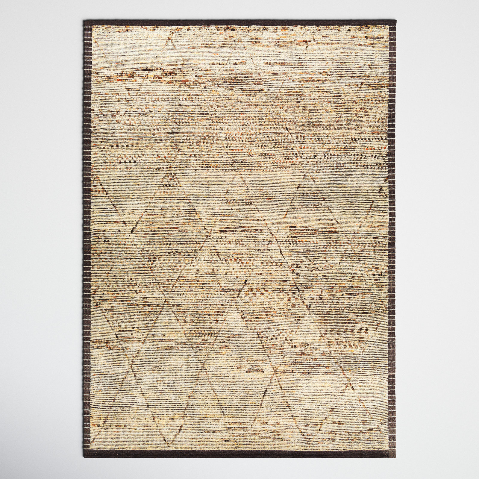 Ellen Hand-Knotted Geometric Rug, Rectangle 9' x 12'