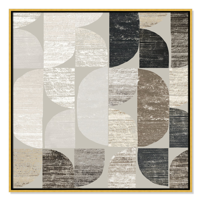 Shape and Form I - Square Version Print par Tom Reeves, H 31,5 po x l 31,5 po, Or