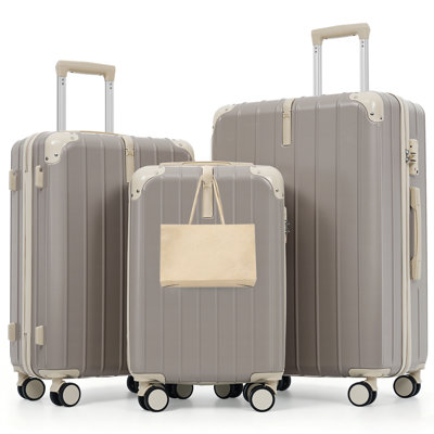 Premium ABS 3-Piece Luggage Set with TSA Locks and 360° Spinner Wheels
