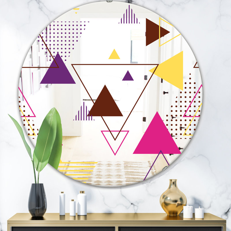Miroir d'appoint Mid-Century, H 31,5 po x l po