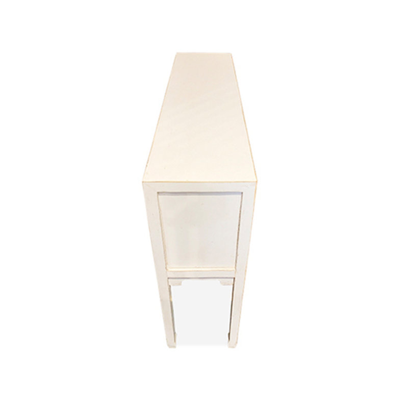 Console Ex Pékin - blanc, Blanc, H 34 po x l 42 po x P 11,5 po, White, Blanc