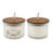 Earl Gray Scented Jar Candle with Glass Holder
