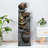 Naturefalls 42.5'' Lighted 5-Tier Resin Outdoor Water Fountain with LED Lights & Adjustable Flow