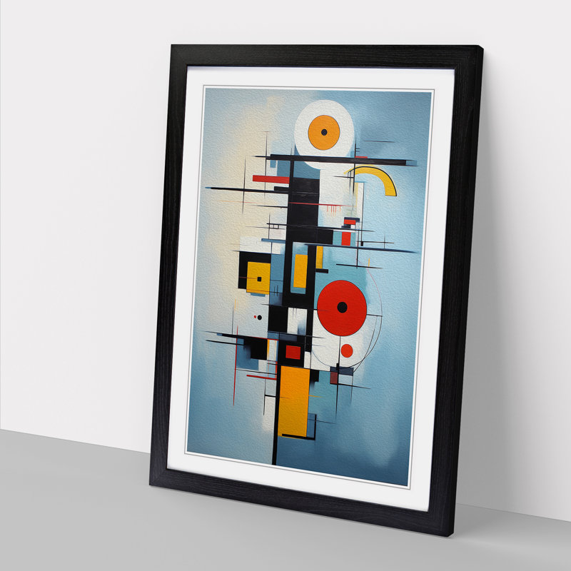 Single Picture Frame Print on Wood, 46cm H x 34cm W, Black Framed
